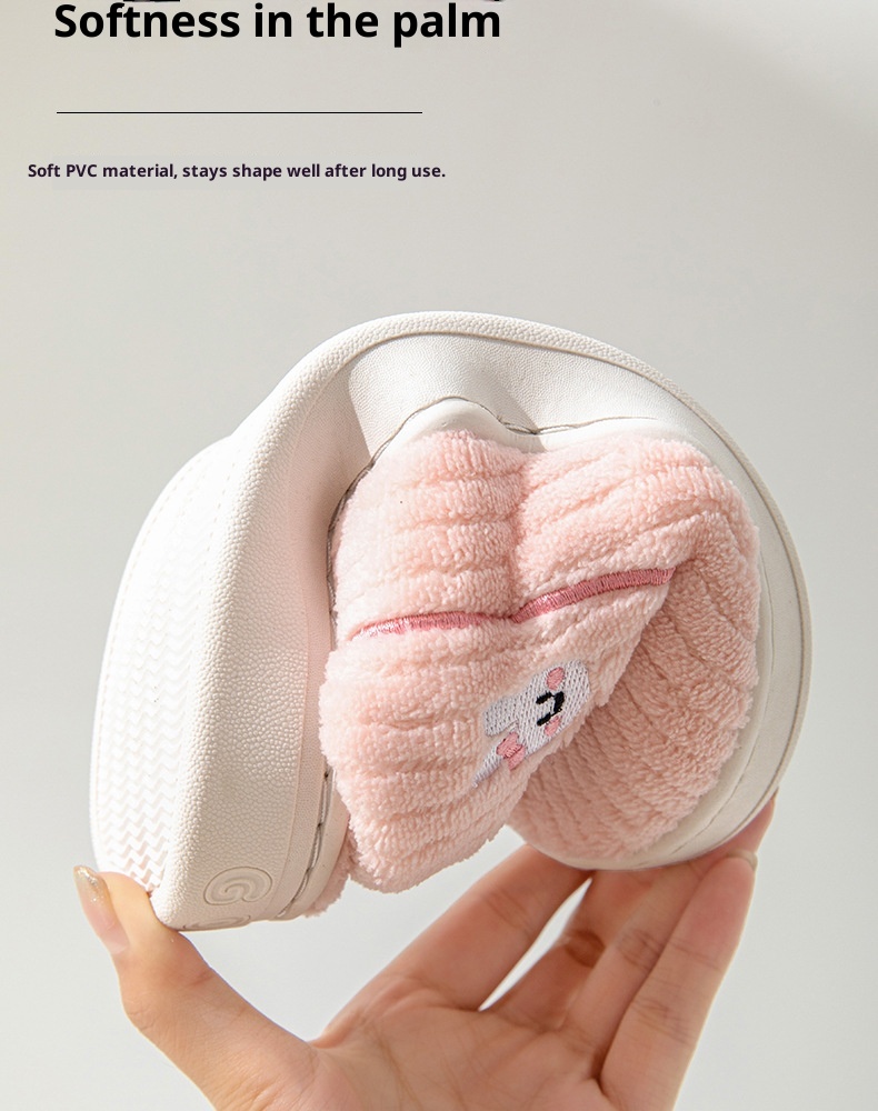 Zees Katoen met loopcomfort, dikke zool voor herfst en winter, dagelijks gebruik binnenshuis, antislip, warm, fleece voor thuisgebruik_voghion.com