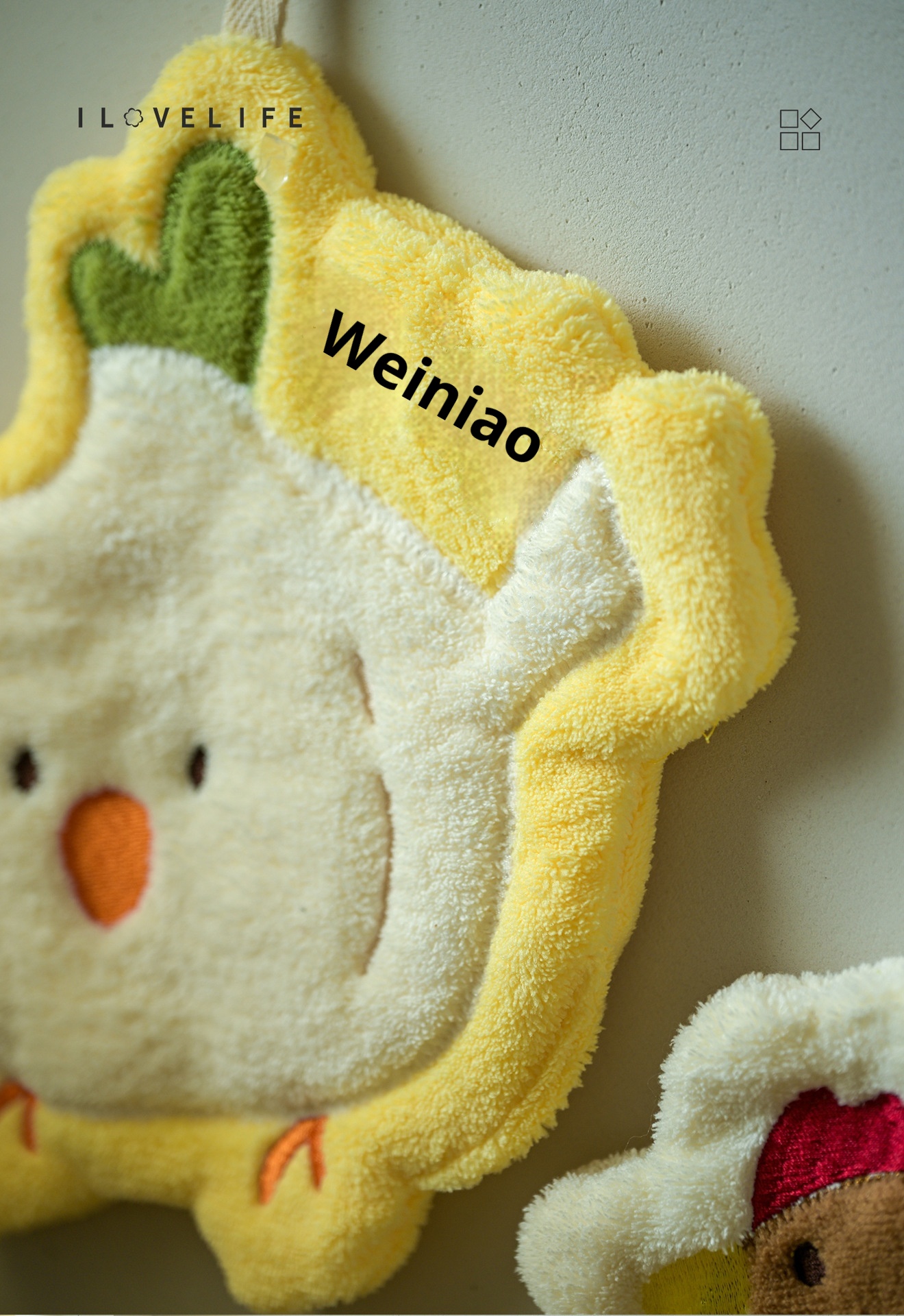 Lillian Custom Cute Pet Hand Hanging Chenille Kitchen Bathroom Coral Fleece Absorbent Cartoon Towel_voghion.com