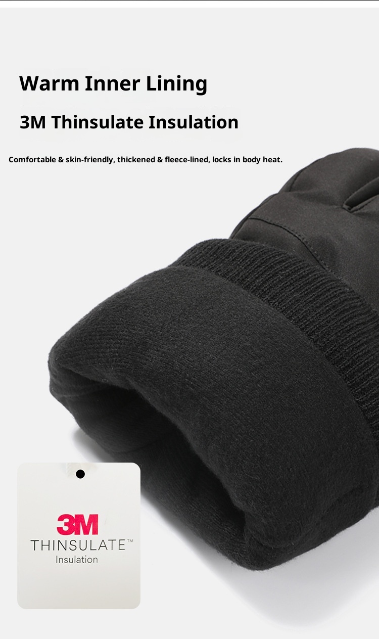 Boy Boy Boy Kevlar Ski- und Fahrradhandschuhe Touchscreen Winter Wasserdicht Winddicht Fleecegefüttert Warm Outdoor Bergsteigen_voghion.com