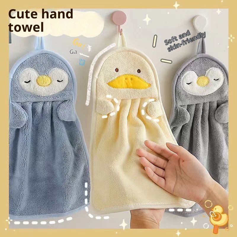 Lillian Trendy Hanging Cute Washing For Children Bathroom Hand Towel Kitchen Wiping Cloth_voghion.com