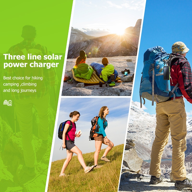 TechGlobe Hand Crank Solar Bank 61200mAh With Built-in Cable, Two-Way Fast Charging Power Pack PSE/METI_voghion.com