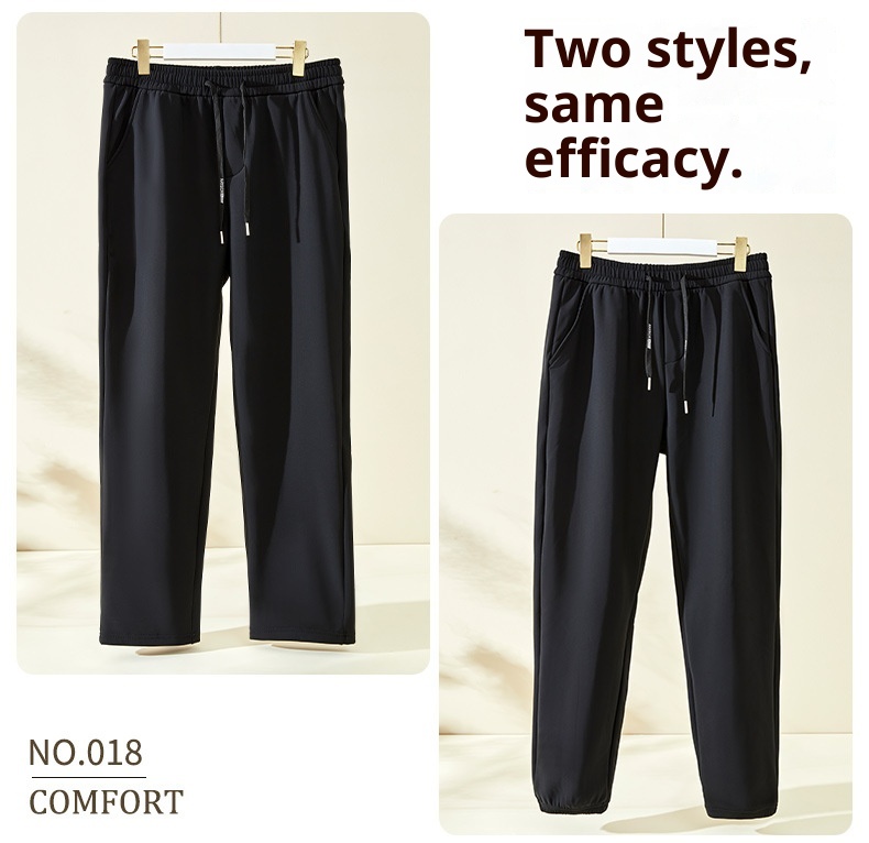 Pantaloni lunghi da uomo casual, sportivi, a vita alta, slim fit, con fodera in pile, unisex, antivento, autunno inverno 2025_voghion.com