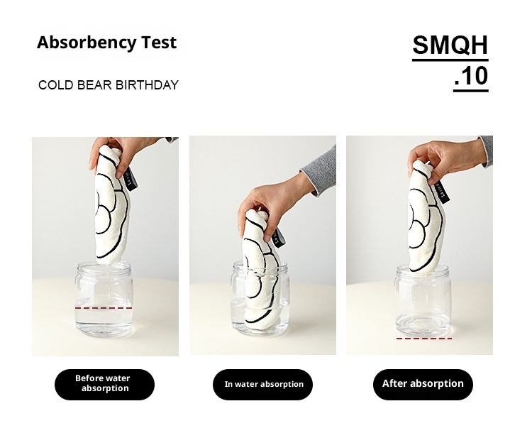 Lillian Original New Modern Simple Kitchen Bathroom White Absorbent Easy-to-Clean Soft Hangable Household Hand Towel_voghion.com