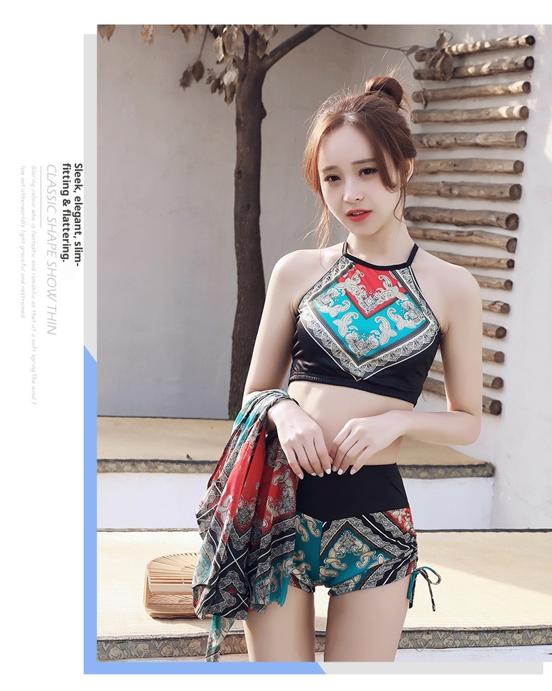 GraceChic GraceChic Bikini Three-Piece Set Two-Piece Women Sexy Small Chest Push-Up European And American Style High-End Design Sense Hot_voghion.com