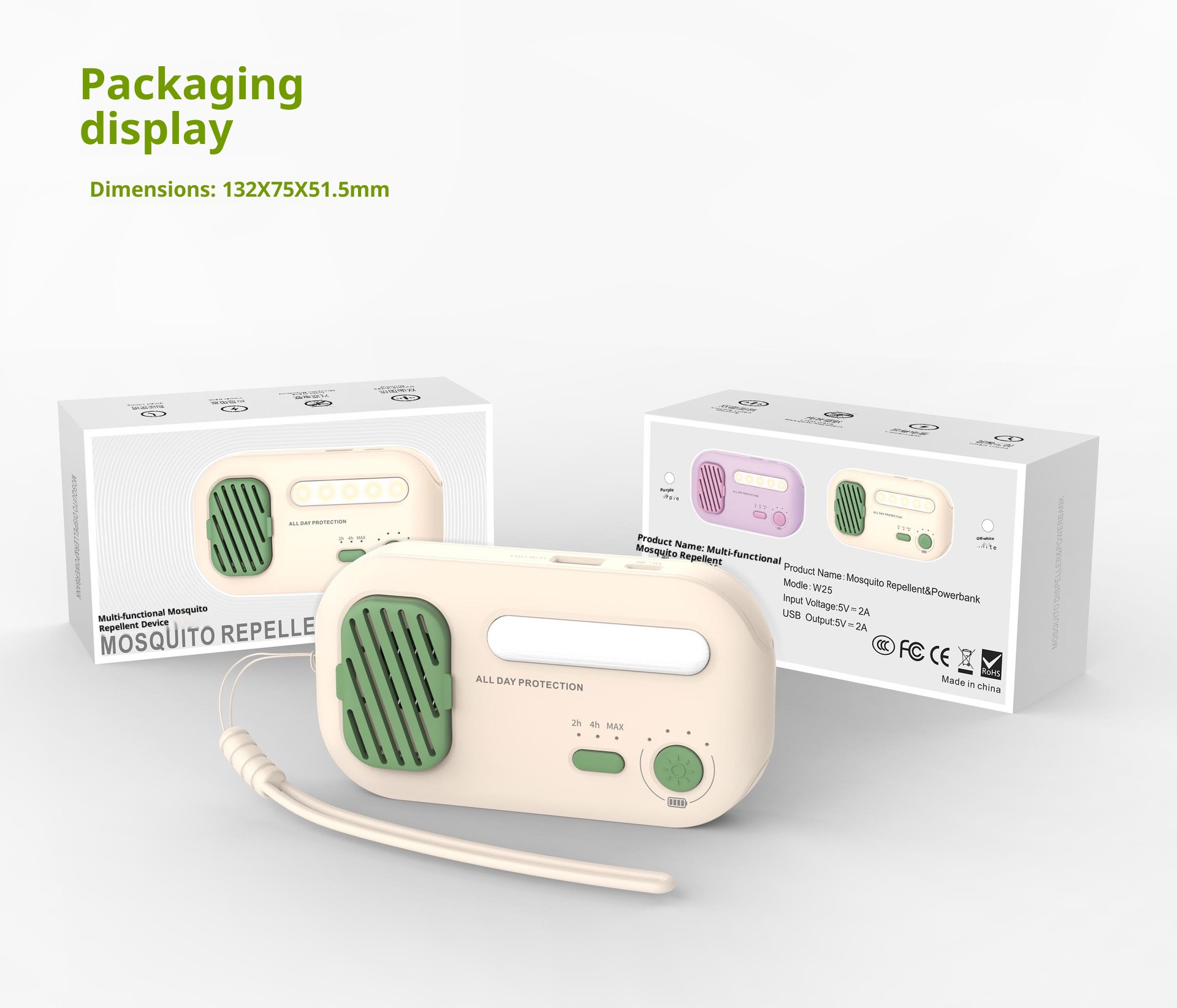 TechGlobe Lampada repellente per zanzare multifunzionale all'ingrosso transfrontaliero da campeggio per esterni con ricarica rapida, regalo portatile per cellulare_voghion.com