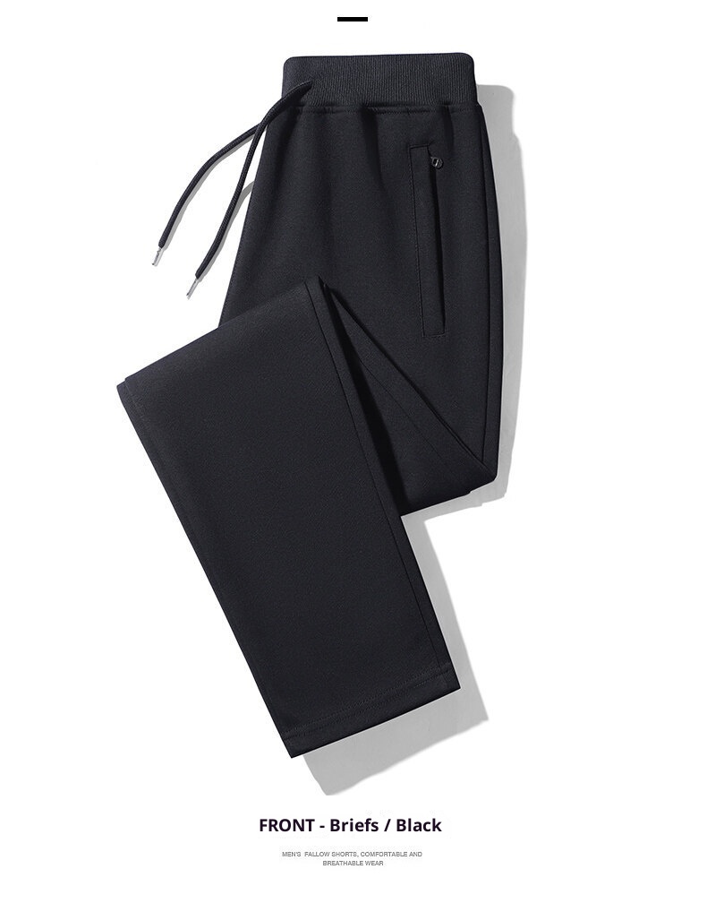 boy 2025 Autumn Winter Jogger Pure Cotton Casual Pants Men's Versatile Zipper Pocket Slim Fit Two-Slit_voghion.com