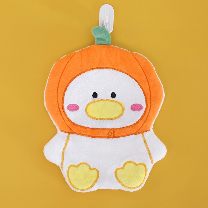 Lillian Coral Fleece Cartoon Cute Hanging Absorbent Quick-Dry Bathroom Kitchen Cloth Children's Hand Towel Wholesale_voghion.com