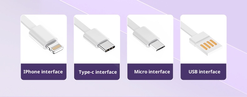 techglobe Super Fast Charging Bank With Four Cables 2000mAh Large Capacity PD 20W Custom Gift Mobile Power Supply_voghion.com