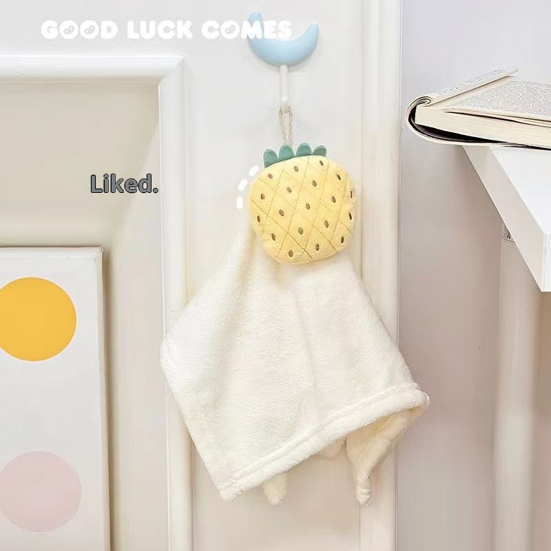 Toalla infantil Lillian con diseño de nube adorable, ideal para colgar en el baño, la cocina o el inodoro. Toalla de mano gruesa para niños._voghion.com