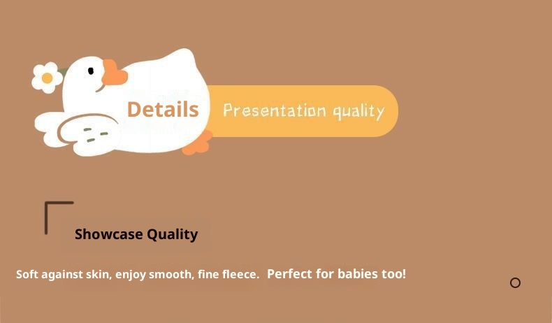 Lillian Cartoon Big White Goose Bathroom Handkerchief Internet Celebrity Coral Fleece Hanging Cute Hand Washing Towel_voghion.com