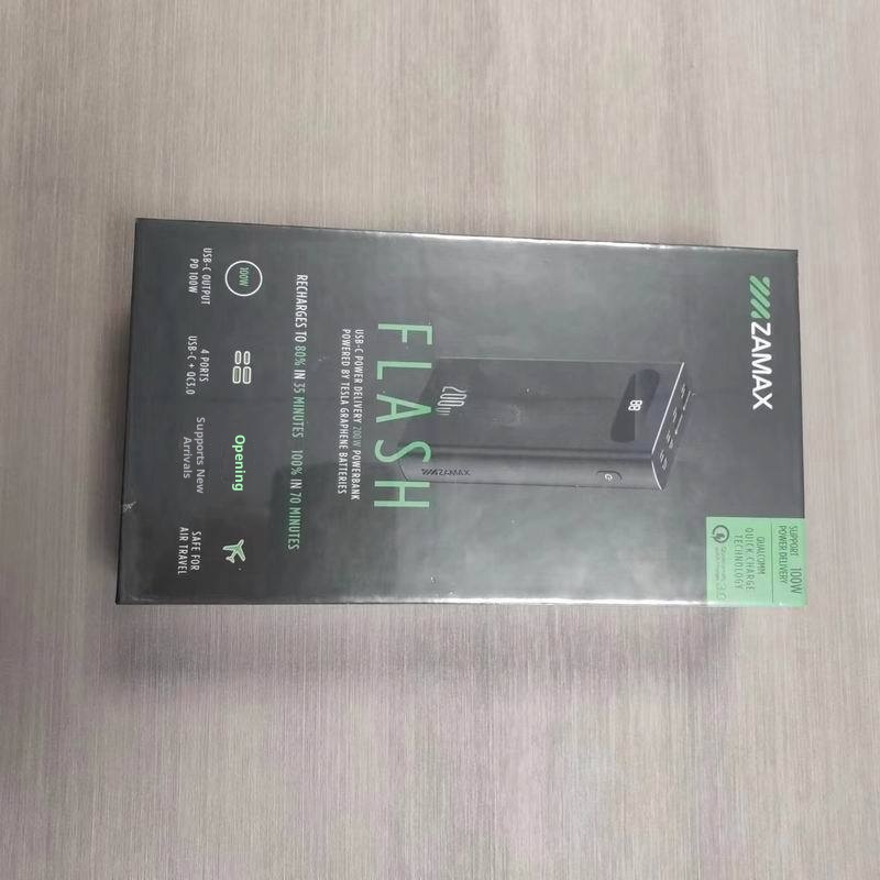 Power bank in lega di alluminio PD100W da 20000 mAh, esclusivo transfrontaliero di Techglobe, da 200 W, grande capacità_voghion.com