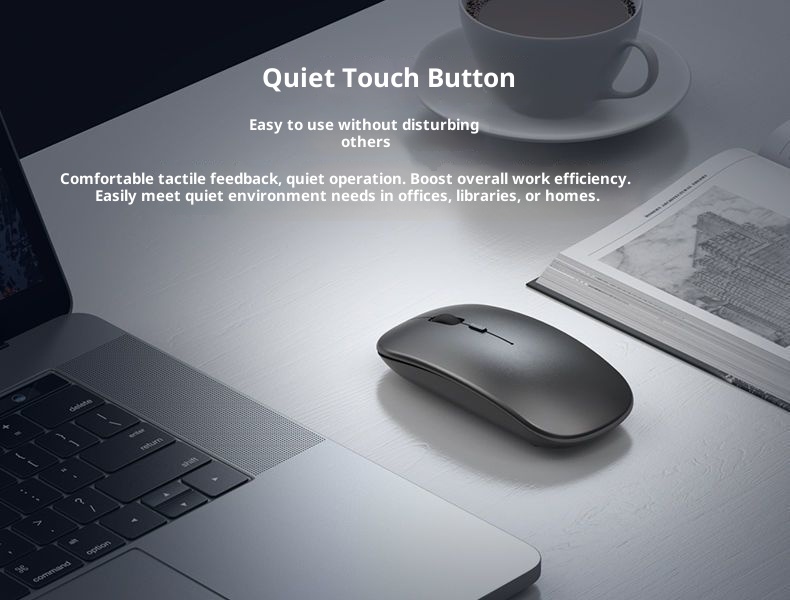 Techglobe Bluetooth Silent Rechargeable Dual-Mode Desktop Office Gaming Laptop Universal Wireless Mouse_voghion.com