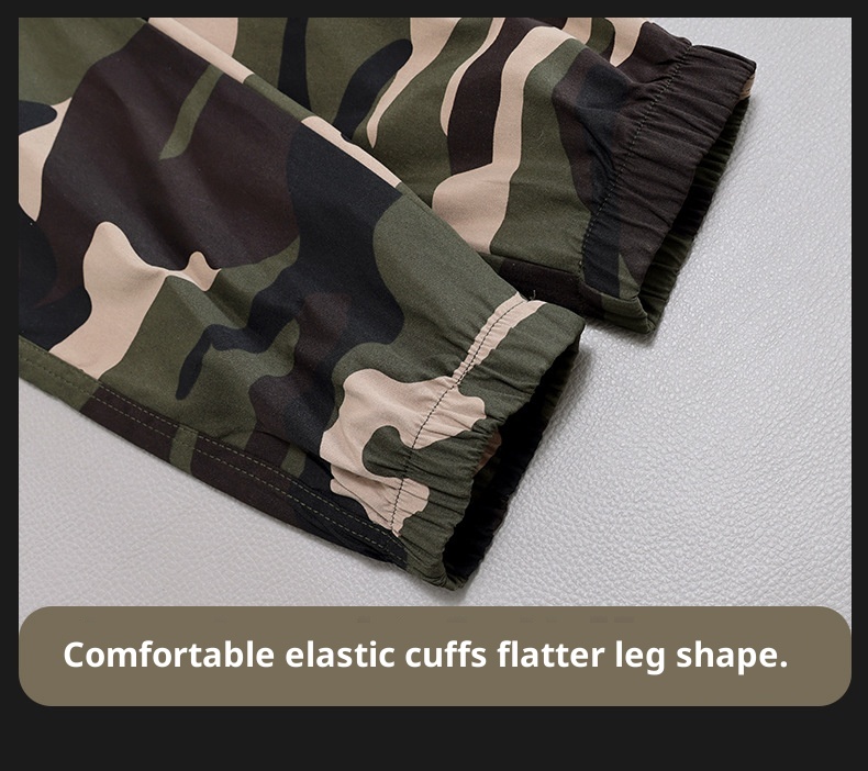 Pantaloni lunghi mimetici casual da uomo skinny, elastici, alla moda, multitasche, cargo, per esterni_voghion.com