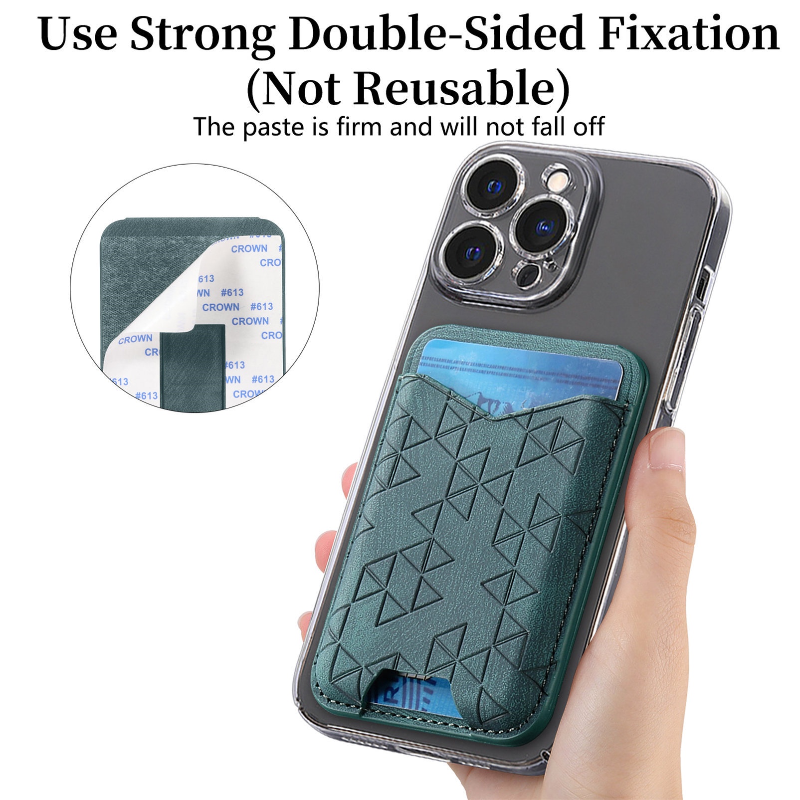 TechGlobe Cross-Border New A-Line Stand Multi-Functional Phone Holder Storage Insert Coin Clip Adhesive Sticker Card Case_voghion.com