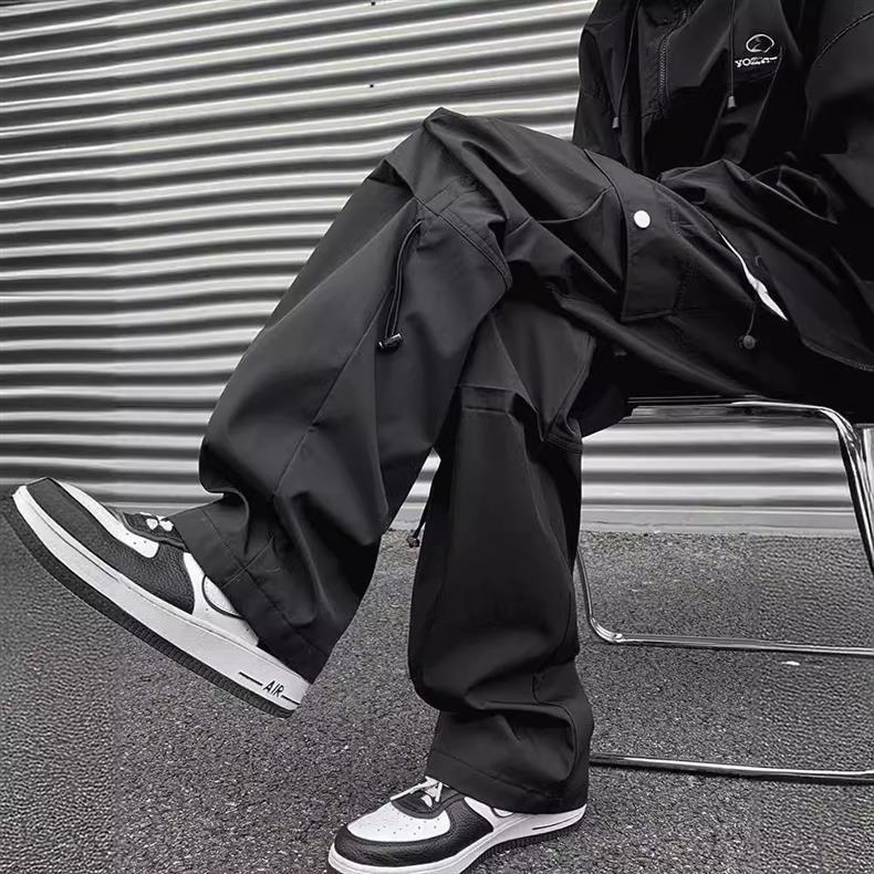 boy New American Style Cargo For Men, Spring And Autumn Trendy Outdoor Functional, Straight-Leg Large Size Casual Long_voghion.com