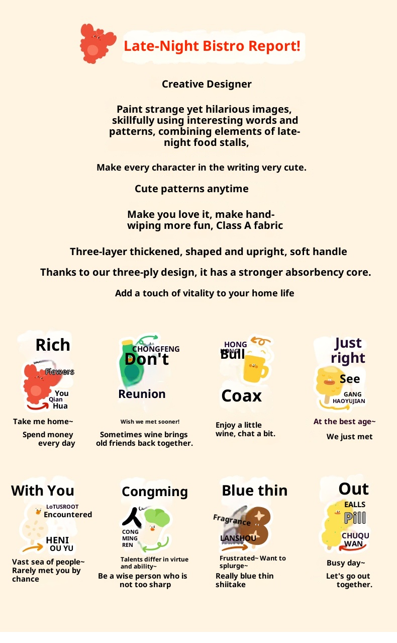 Lillian Large Stall Extended Series Hand Hanging Absorbent Kitchen Bathroom Dual-use Square Towels Wholesale Cross-border_voghion.com