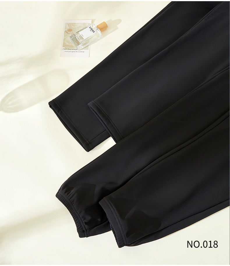 Pantaloni lunghi da uomo casual, sportivi, a vita alta, slim fit, con fodera in pile, unisex, antivento, autunno inverno 2025_voghion.com