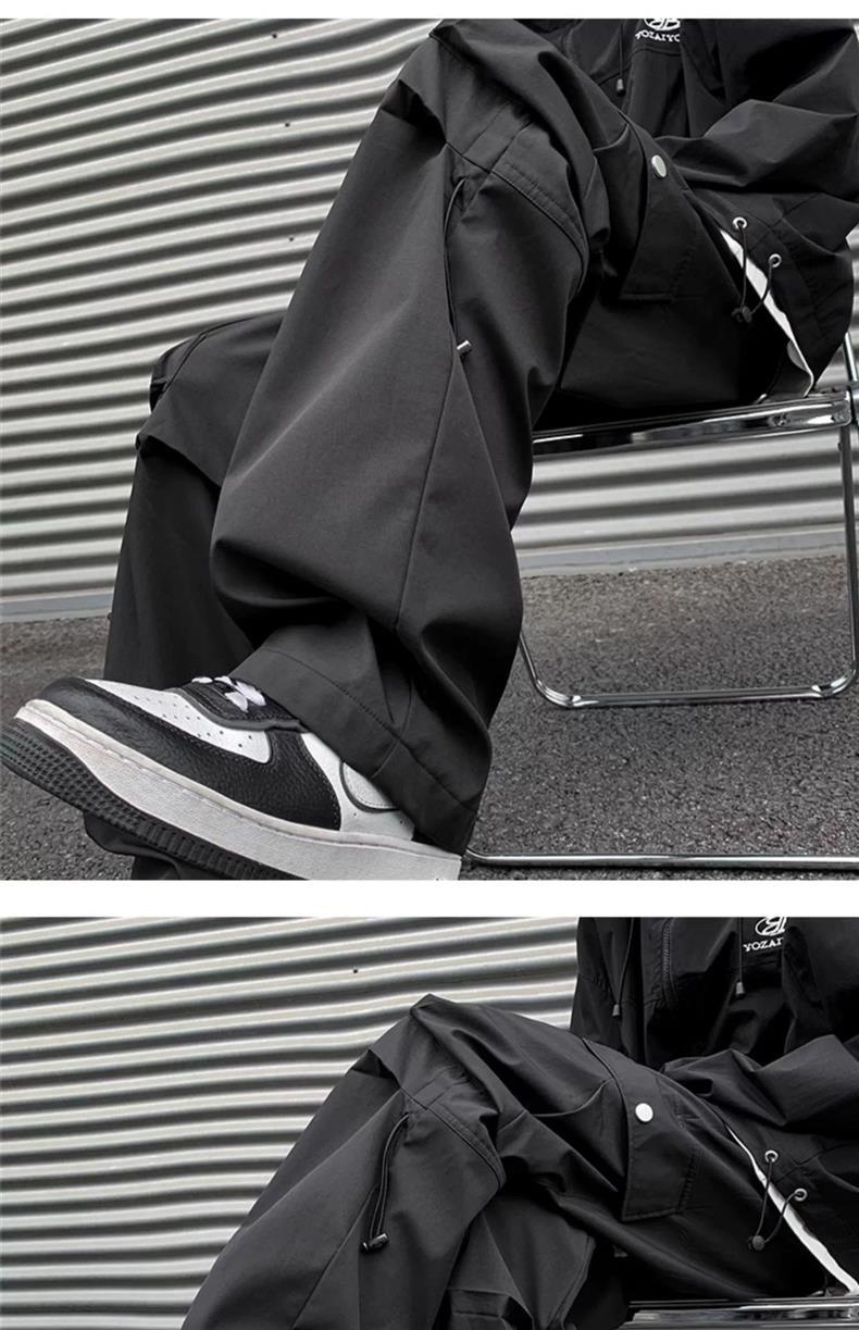 boy New American Style Cargo For Men, Spring And Autumn Trendy Outdoor Functional, Straight-Leg Large Size Casual Long_voghion.com