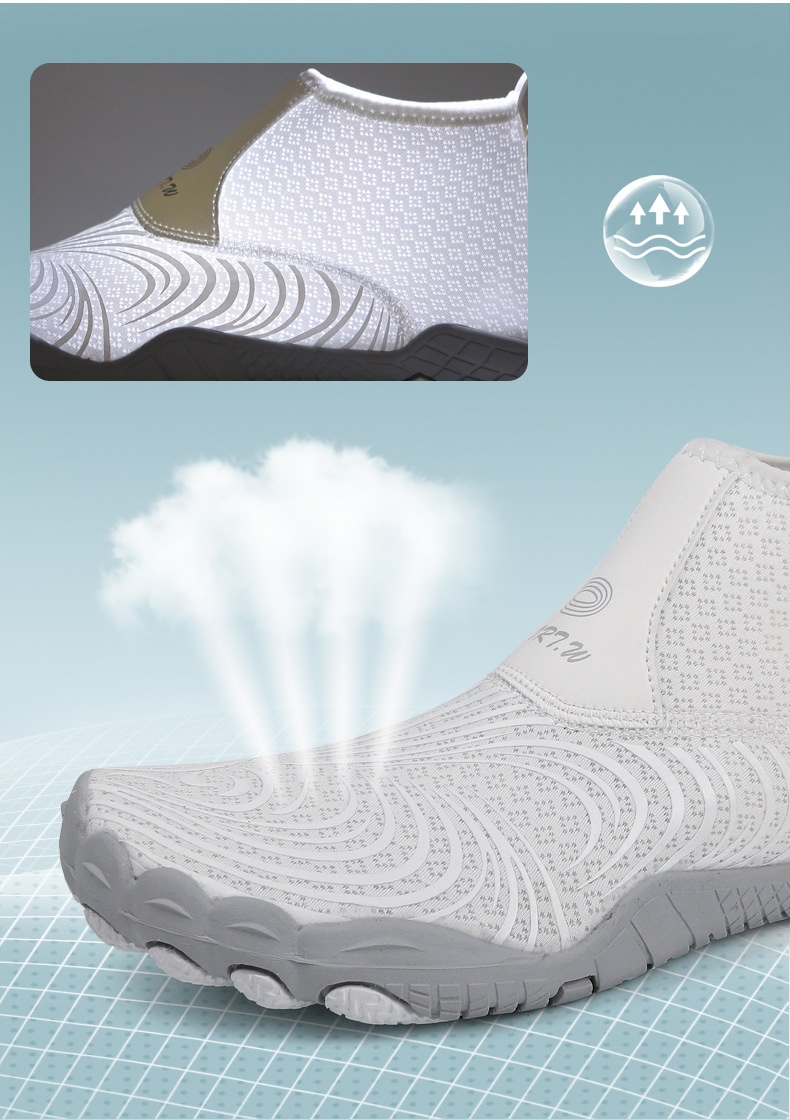 High-top Diving Boots Men Women, Cut-resistant, Quick-drying, Water Trekking Shoes, Non-slip, Sandproof, Suitable For_voghion.com