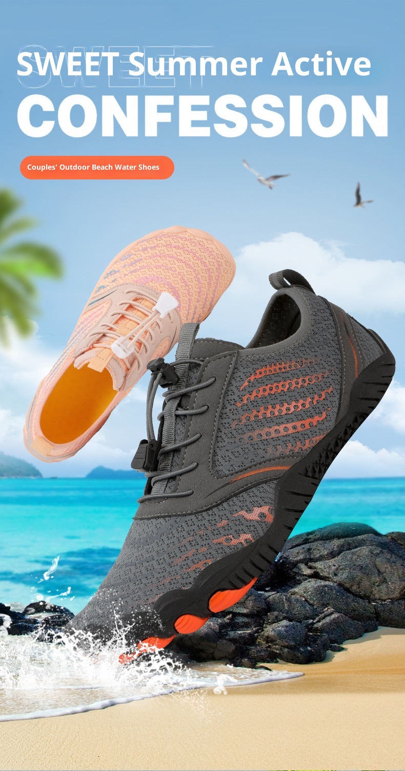 Strandschuhe für Damen, Wassersportschuhe für Herren, Eltern-Kind-Schuhe mit Schnittschutz für Rafting, Flusswanderungen, Barfuß-Badeschuhe für Kinder_voghion.com
