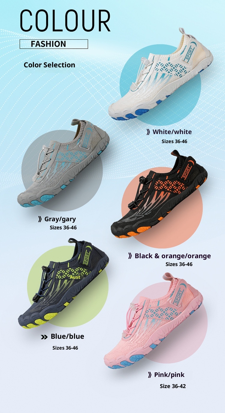 Summer Breathable Outdoor Quick-Dry Wading For Men Lightweight Water Couples Swimming Beach Women Non-Slip Hiking Shoes_voghion.com