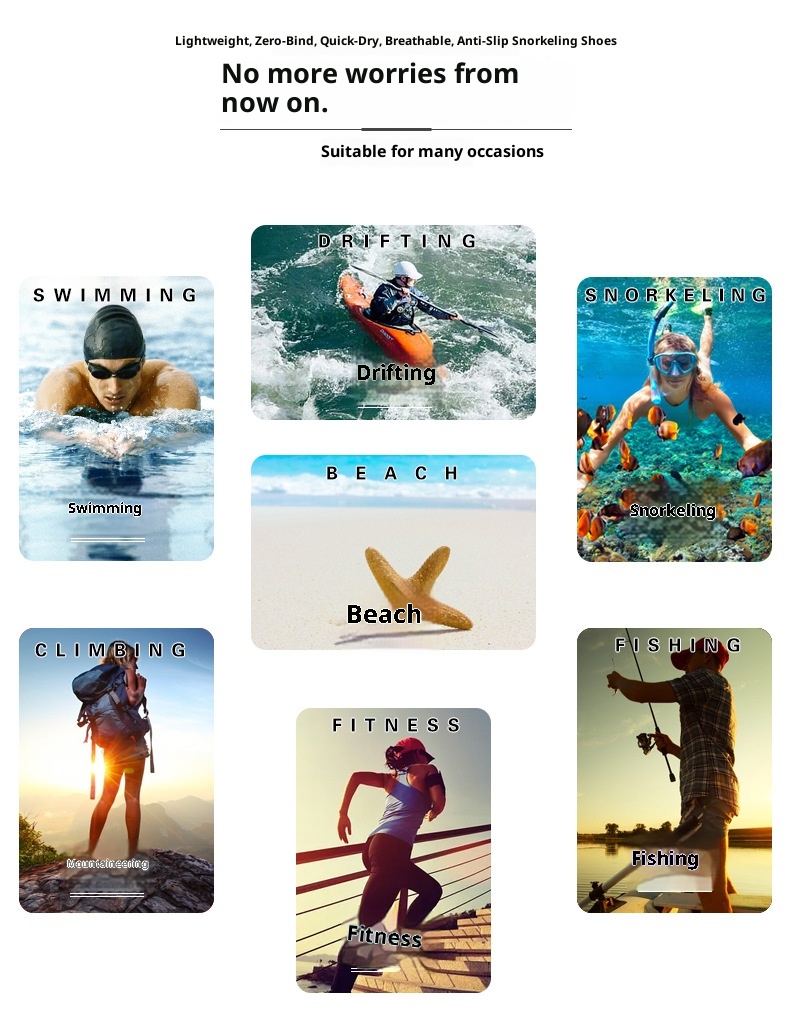 Outdoor Yoga Men And Women, Adult Water Trekking Shoes, Non-Slip Breathable Multi-Functional Wading Shoes For Beach_voghion.com