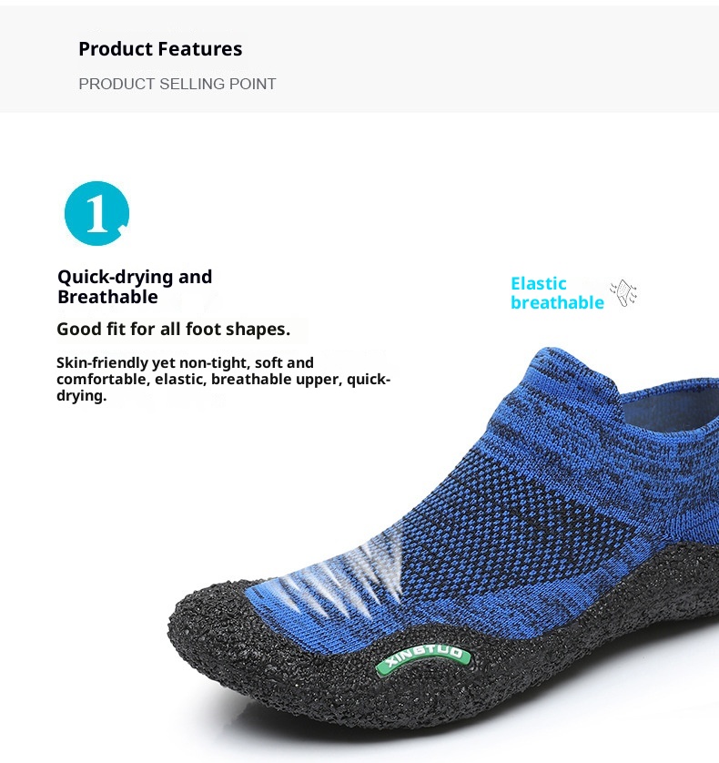 Outdoor Yoga Men And Women, Adult Water Trekking Shoes, Non-Slip Breathable Multi-Functional Wading Shoes For Beach_voghion.com