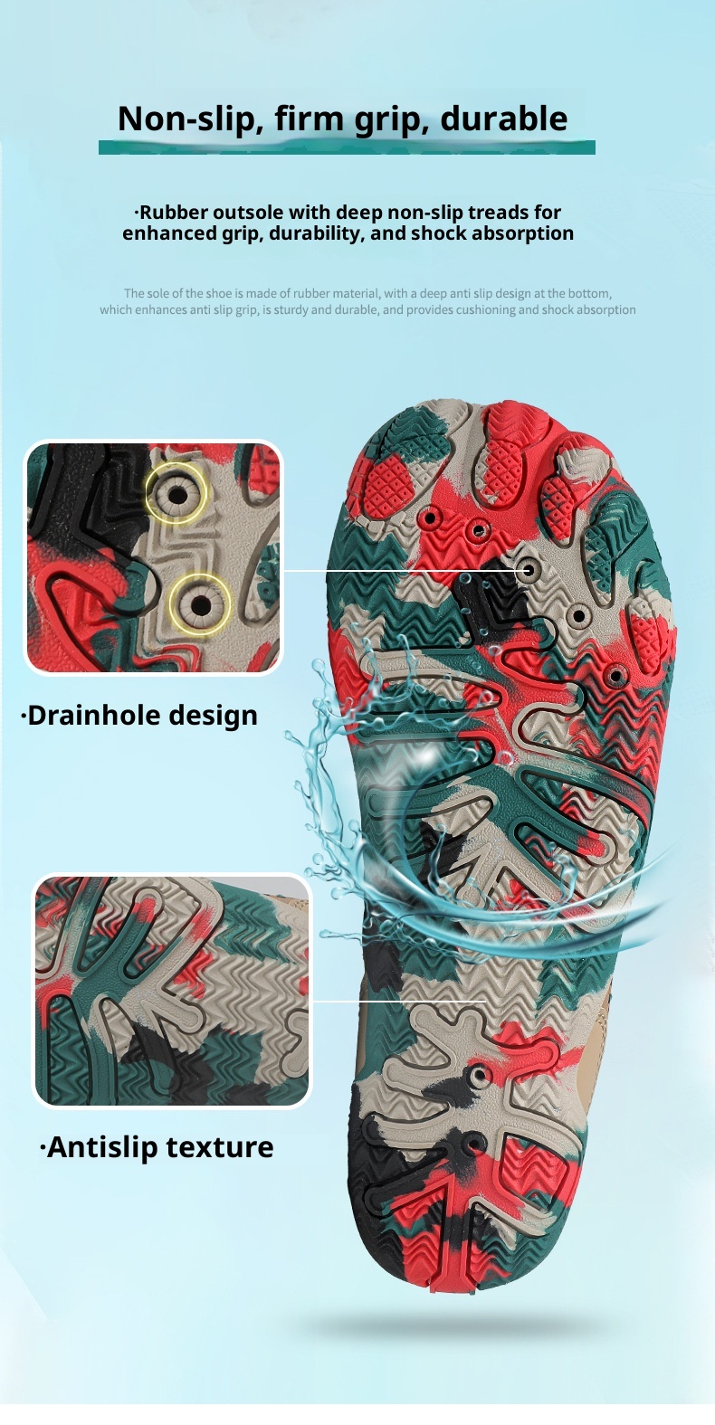 Water And Land Dual-use Skin-friendly Stream Indoor Jump Rope Jumping Exercise Yoga Barefoot Swimming Shoes Beach_voghion.com