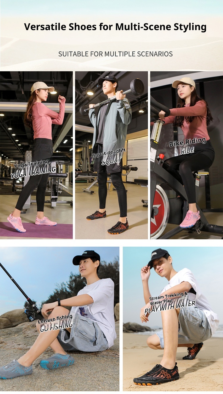 Summer Breathable Outdoor Quick-Dry Wading For Men Lightweight Water Couples Swimming Beach Women Non-Slip Hiking Shoes_voghion.com