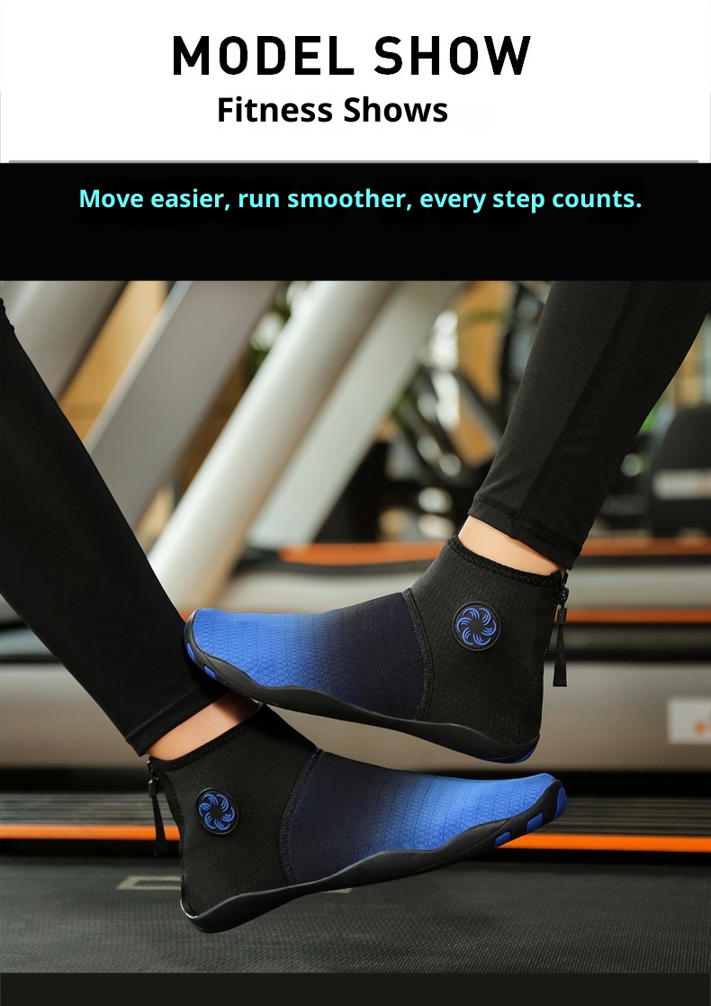 Chaussures de fitness montantes respirantes pour la plage, la natation, la course à pied et l'intérieur, idéales pour les activités aquatiques en extérieur (modèle 2023) pour hommes et femmes._voghion.com