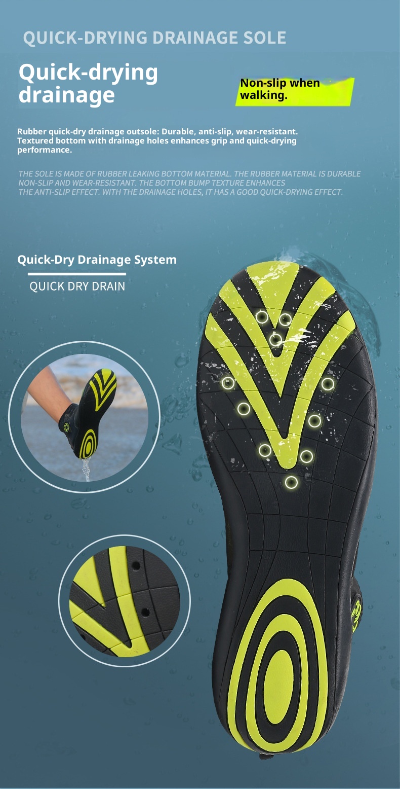 Chaussures de fitness montantes respirantes pour la plage, la natation, la course à pied et l'intérieur, idéales pour les activités aquatiques en extérieur (modèle 2023) pour hommes et femmes._voghion.com
