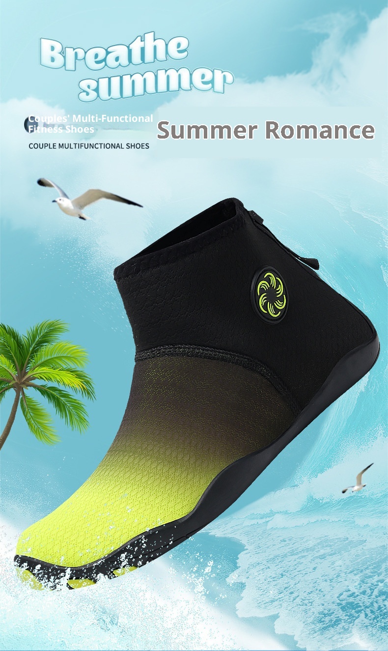 Chaussures de fitness montantes respirantes pour la plage, la natation, la course à pied et l'intérieur, idéales pour les activités aquatiques en extérieur (modèle 2023) pour hommes et femmes._voghion.com