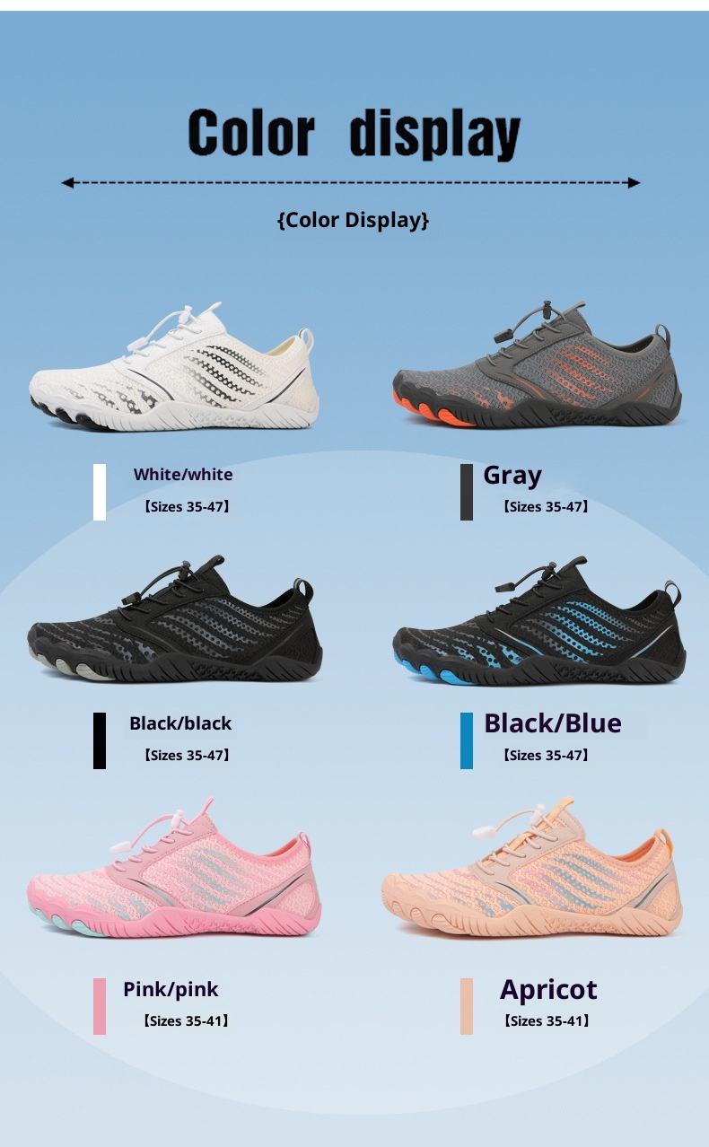 Strandschuhe für Damen, Wassersportschuhe für Herren, Eltern-Kind-Schuhe mit Schnittschutz für Rafting, Flusswanderungen, Barfuß-Badeschuhe für Kinder_voghion.com