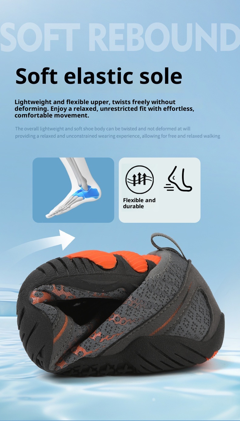 Strandschuhe für Damen, Wassersportschuhe für Herren, Eltern-Kind-Schuhe mit Schnittschutz für Rafting, Flusswanderungen, Barfuß-Badeschuhe für Kinder_voghion.com