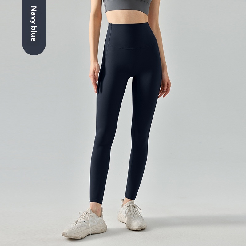 Legging de yoga Nulux haute résistance pour femme, idéal pour l'été. Tissu fin et gainant, taille haute, respirant et hautement élastique._voghion.com