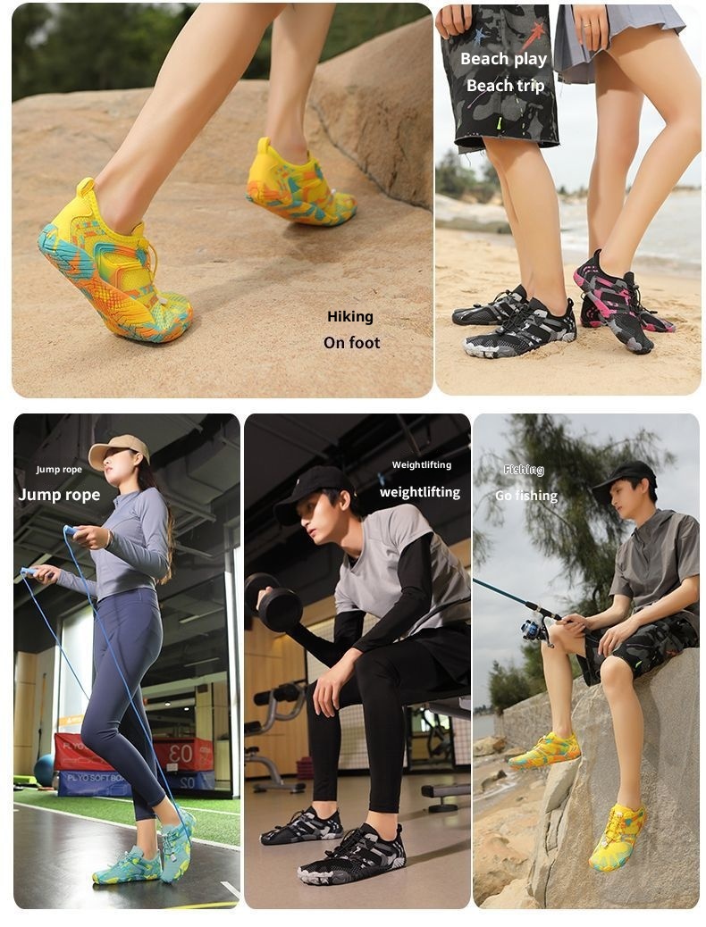 Scarpe da spiaggia per immersioni e attività all'aperto, resistenti ai tagli, per uomo e donna, a piedi nudi per escursionismo, alpinismo, pesca, ad asciugatura rapida_voghion.com