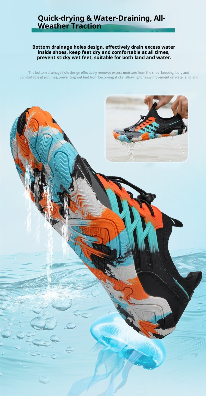 Water And Land Dual-use Skin-friendly Stream Indoor Jump Rope Jumping Exercise Yoga Barefoot Swimming Shoes Beach_voghion.com