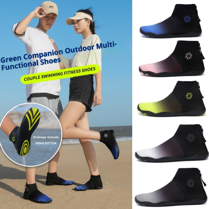 Chaussures de fitness montantes respirantes pour la plage, la natation, la course à pied et l'intérieur, idéales pour les activités aquatiques en extérieur (modèle 2023) pour hommes et femmes._voghion.com