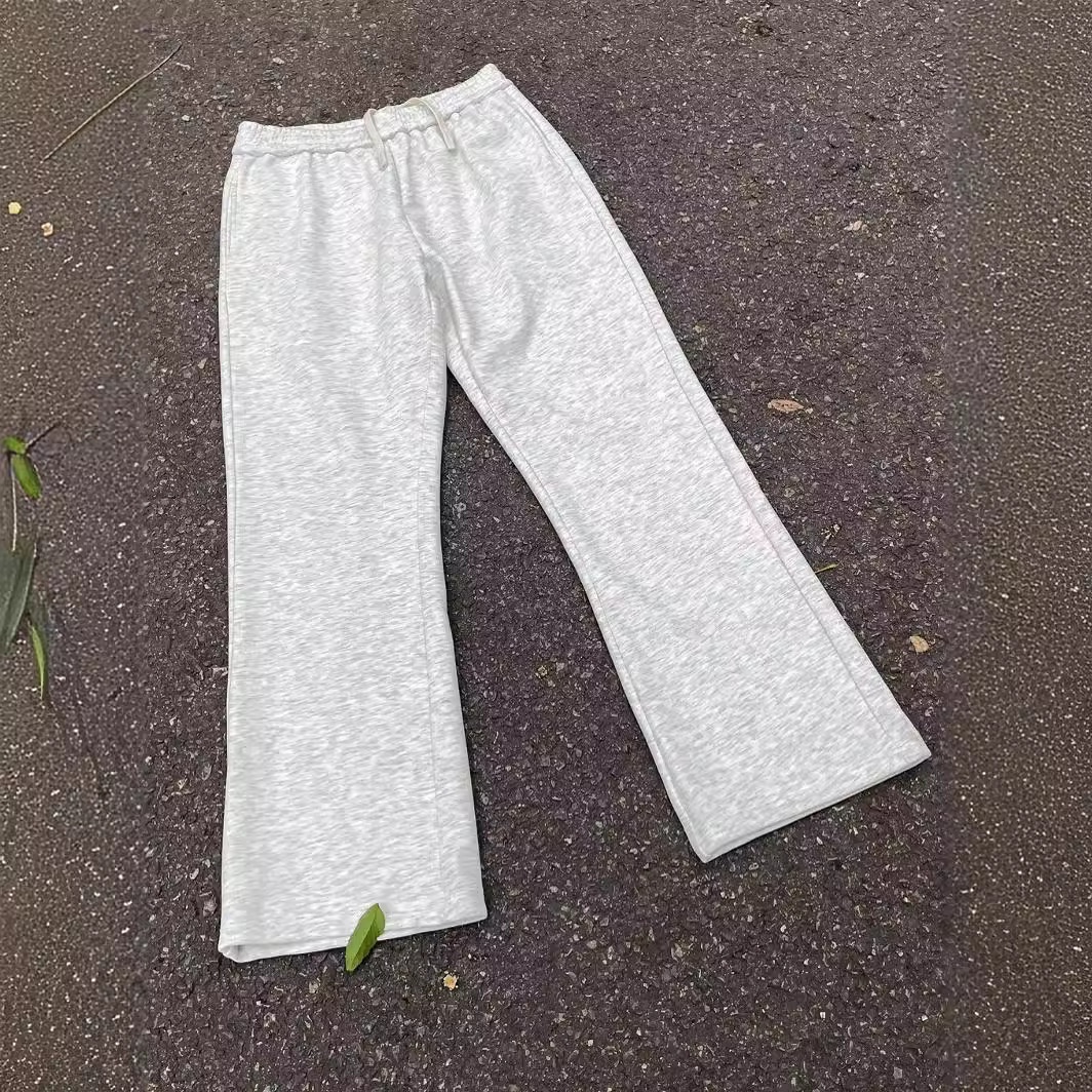 boy Spring Autumn Flared Casual Pants For Men And Women, Trendy Brand, Versatile, Slimming, Commuting, Slim Fit, Black_voghion.com