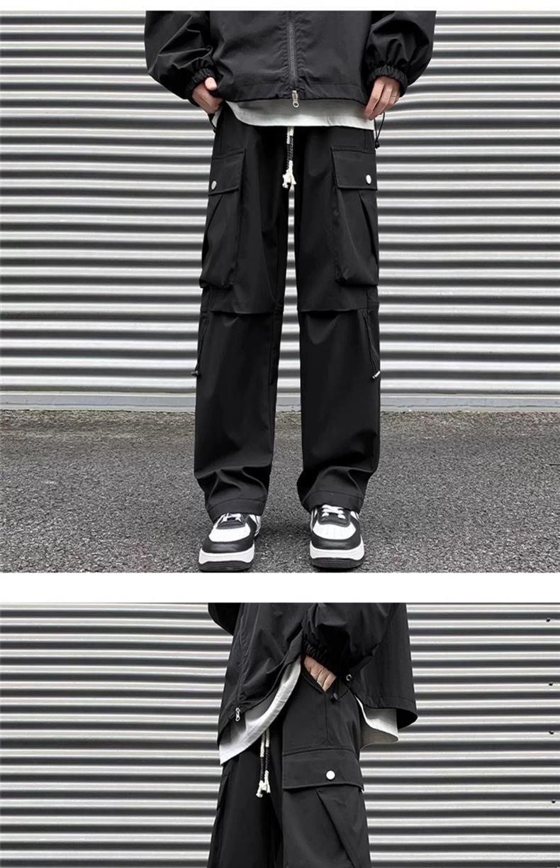 boy New American Style Cargo For Men, Spring And Autumn Trendy Outdoor Functional, Straight-Leg Large Size Casual Long_voghion.com