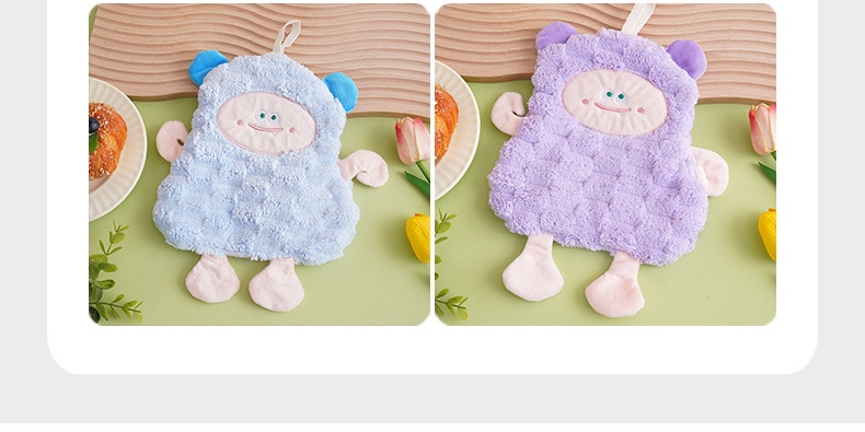 Lillian Wholesale Niedliches kleines Schaf Küchen-Hänge-Verdicktes saugfähiges quadratisches Kinder-Handtuch, klein, weich_voghion.com