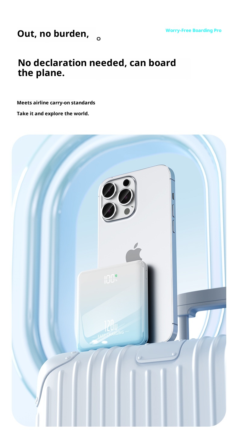 techglobe Cross-border Portable Compact Ultrathin Mini Fast Charging With Integrated Cable 20000mAh Large Capacity Mobile_voghion.com