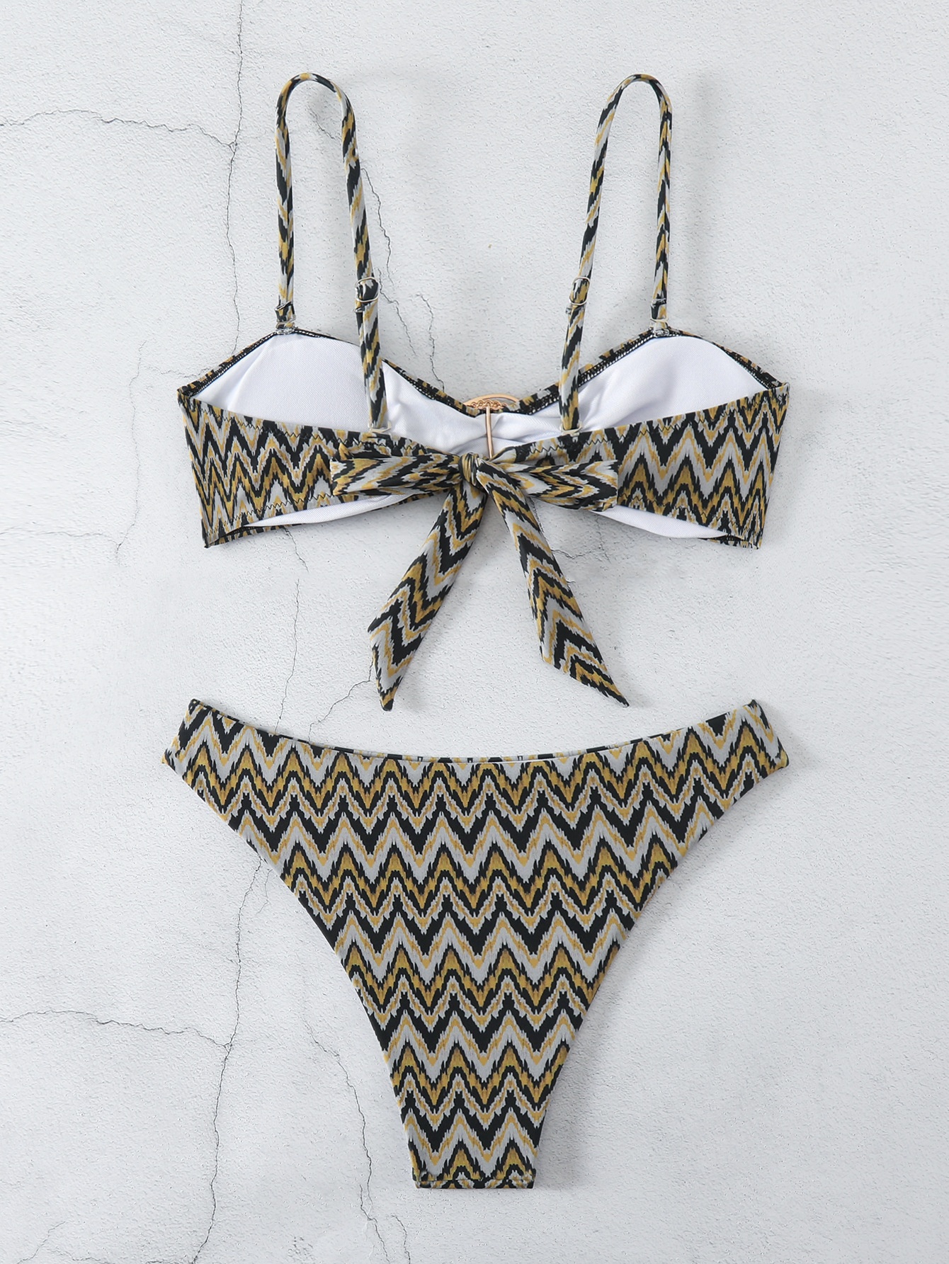 GraceChic GraceChic European And American Women's Swimsuit High-End Sexy Bikini Two-Piece Printed Backless Beach Swimwear Pure Desire Style_voghion.com