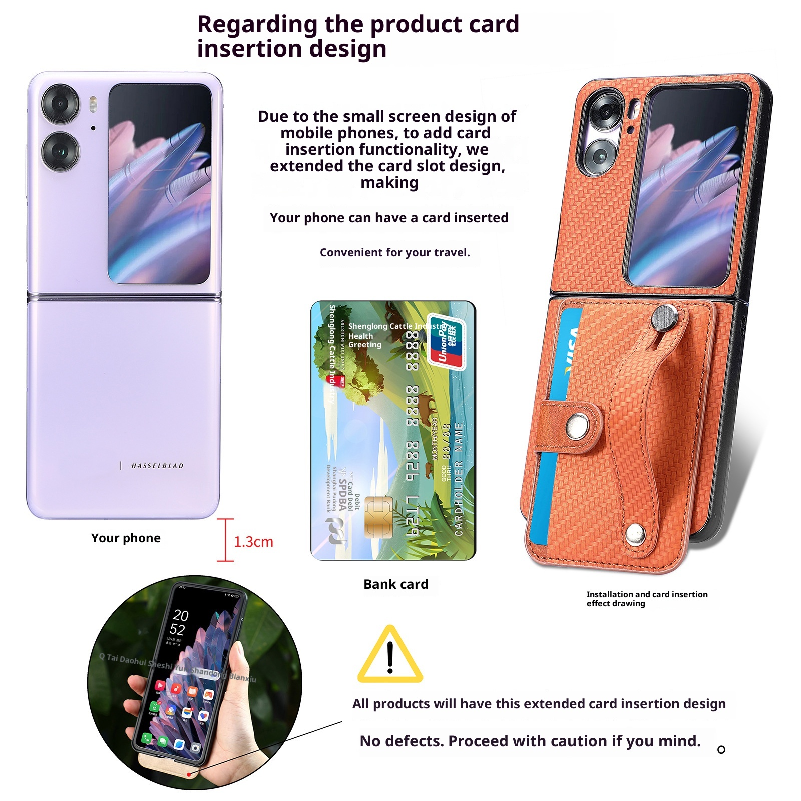 TechGlobe Suitable For OPPO Find N3 Flip Multifunctional Phone Case Creative Stand Card Slot Wrist Strap PC Protective Cover_voghion.com