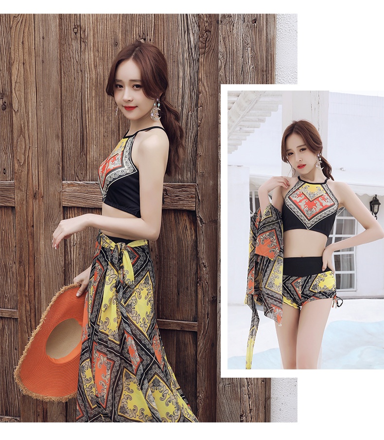 GraceChic GraceChic Bikini Three-Piece Set Two-Piece Women Sexy Small Chest Push-Up European And American Style High-End Design Sense Hot_voghion.com