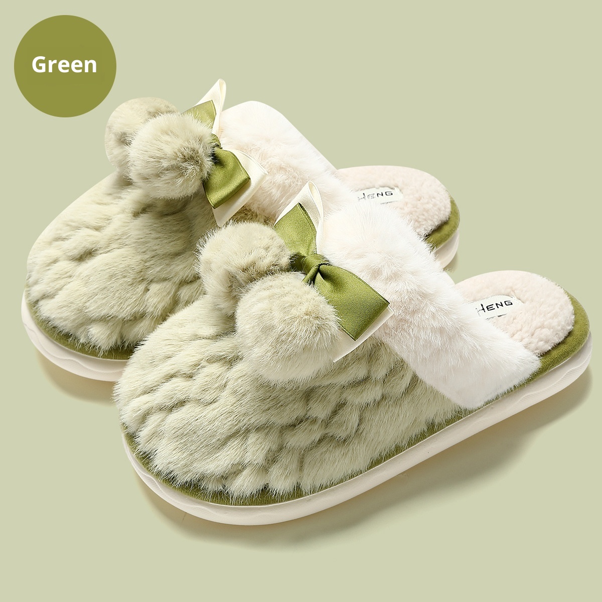 Zees Cute Women, Autumn And Winter 2024 New Indoor Warm Non-Slip Bedroom Home Cotton Slippers For Men_voghion.com