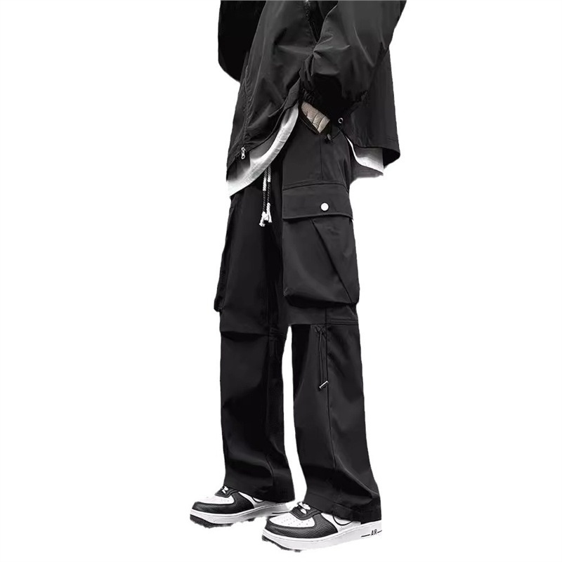boy New American Style Cargo For Men, Spring And Autumn Trendy Outdoor Functional, Straight-Leg Large Size Casual Long_voghion.com