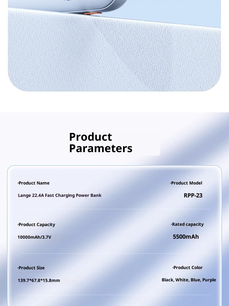 Techglobe Remax Alimentatore portatile leggero da 10000 mAh per telefoni, trasportabile in aereo, regalo all'ingrosso 3C_voghion.com