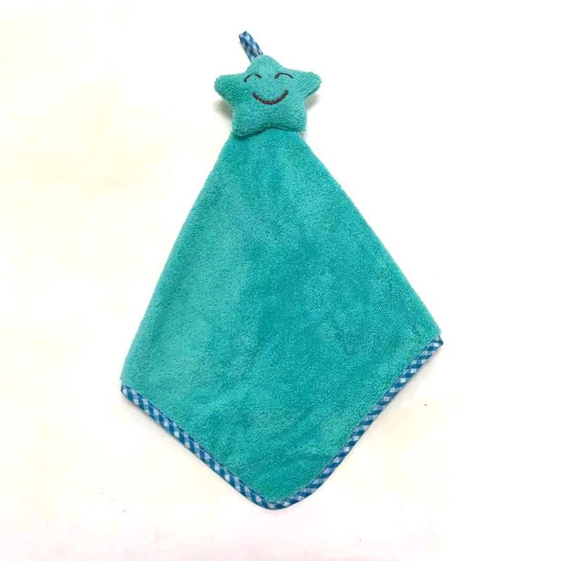 Lillian Cartoon Thickened Absorbent Hand Coral Fleece Small Hanging Kitchen Bathroom Cloth Children's Towel Wholesale_voghion.com