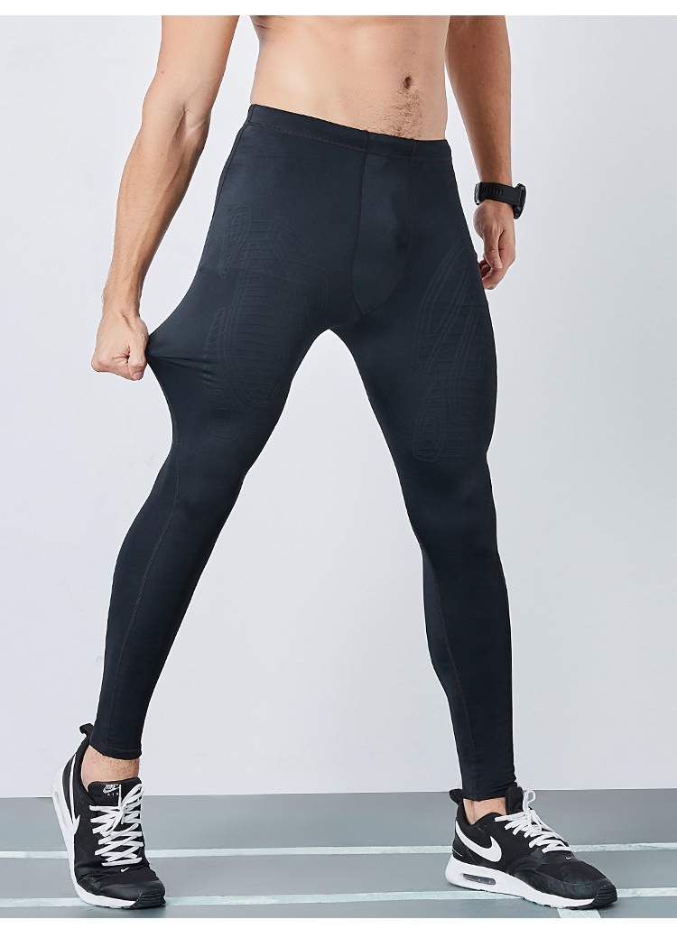Cross-Border Kompressions-Sporttights für Herren, geeignet für Laufen, Fitness, Training, Marathon, hochelastisch, schweißabsorbierend und atmungsaktiv._voghion.com